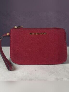 michael kors Women's Wristlet 2 Tone Double Pocket Travel Wallet